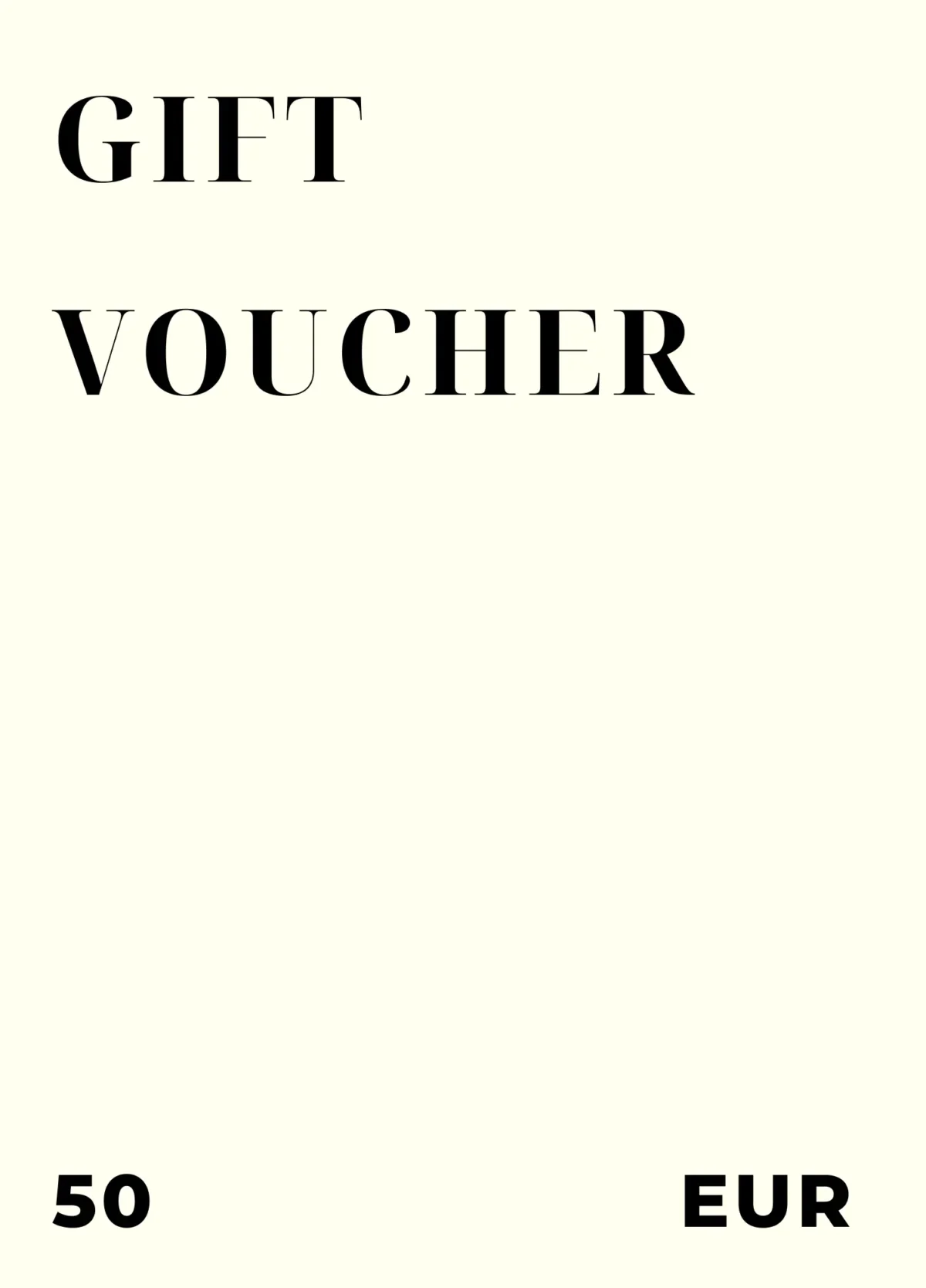 50 EUR VOUCHER